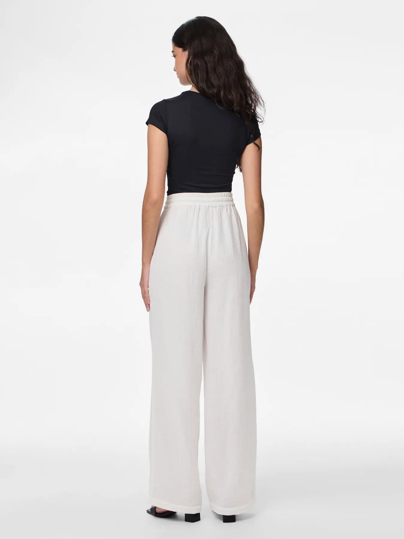 PcSastina Trousers Cloud Dancer