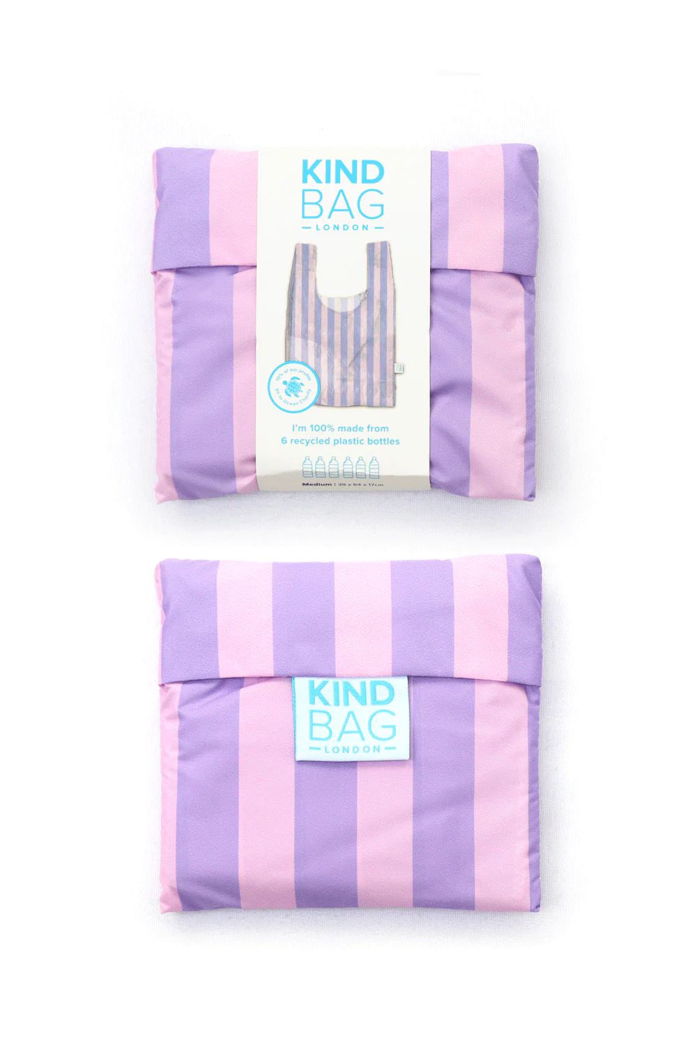 Reusable Bag Lilac Stripe