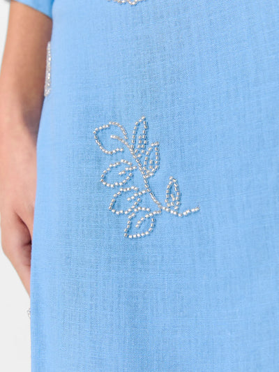 ObjMika Short Skirt Cornflower Blue