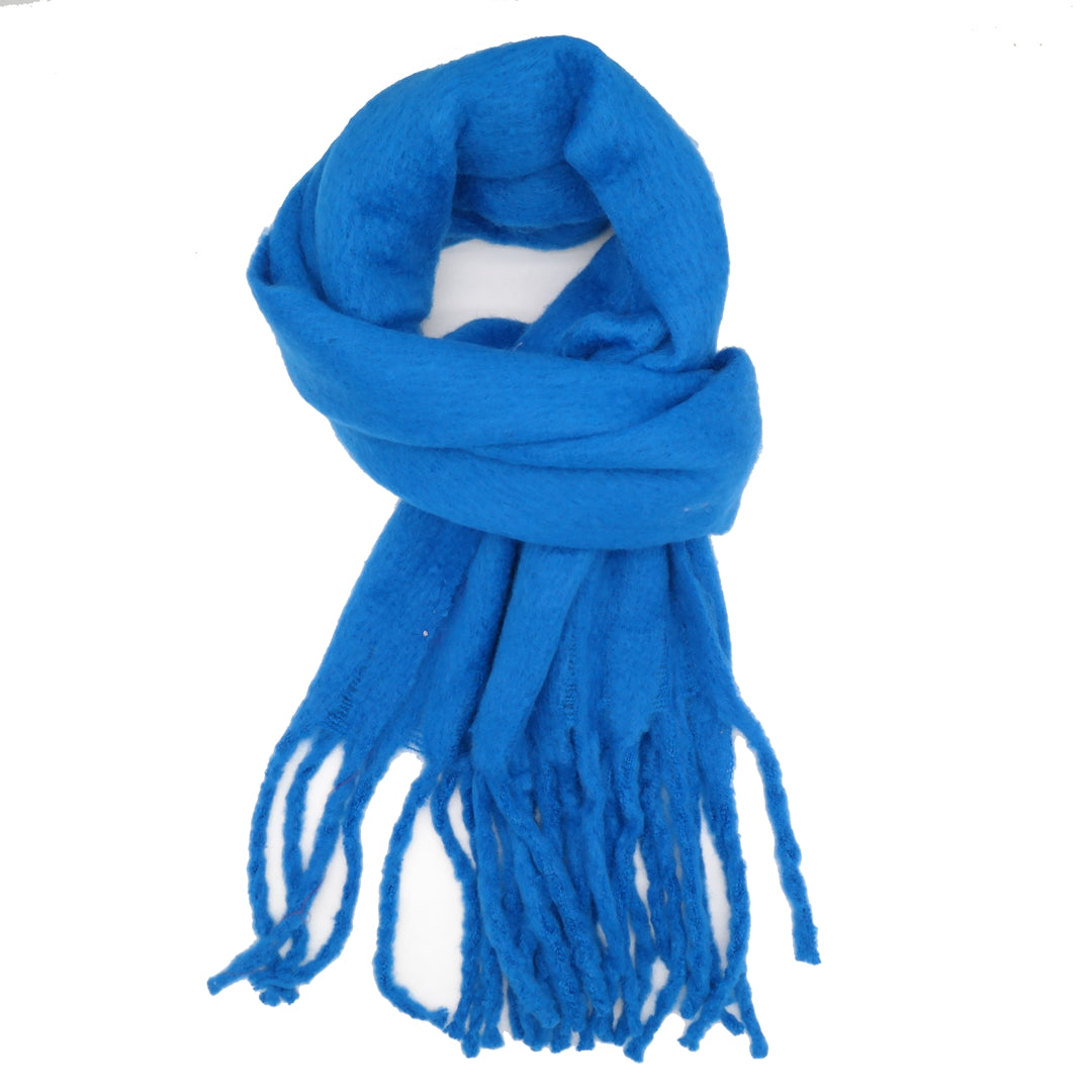 Thick Plain Scarf Royal