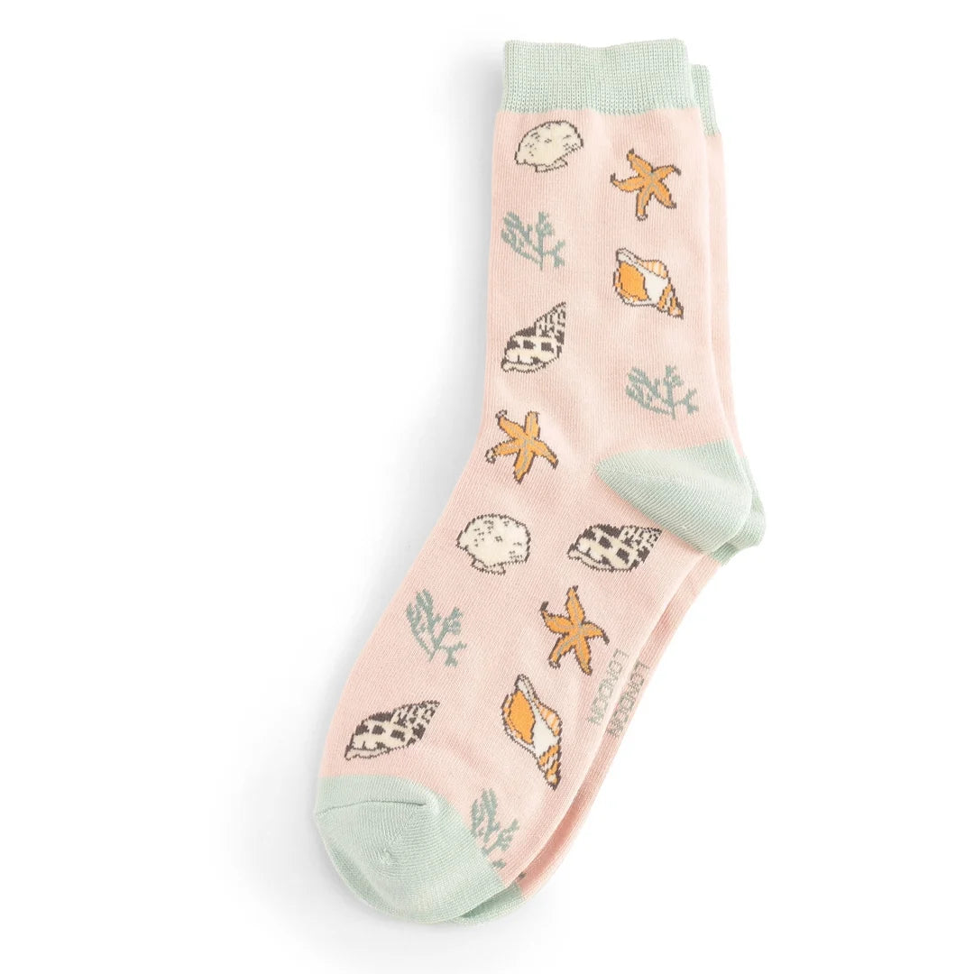 Seashell Socks Light Pink