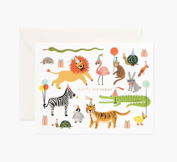 Party Animals Birthday Card