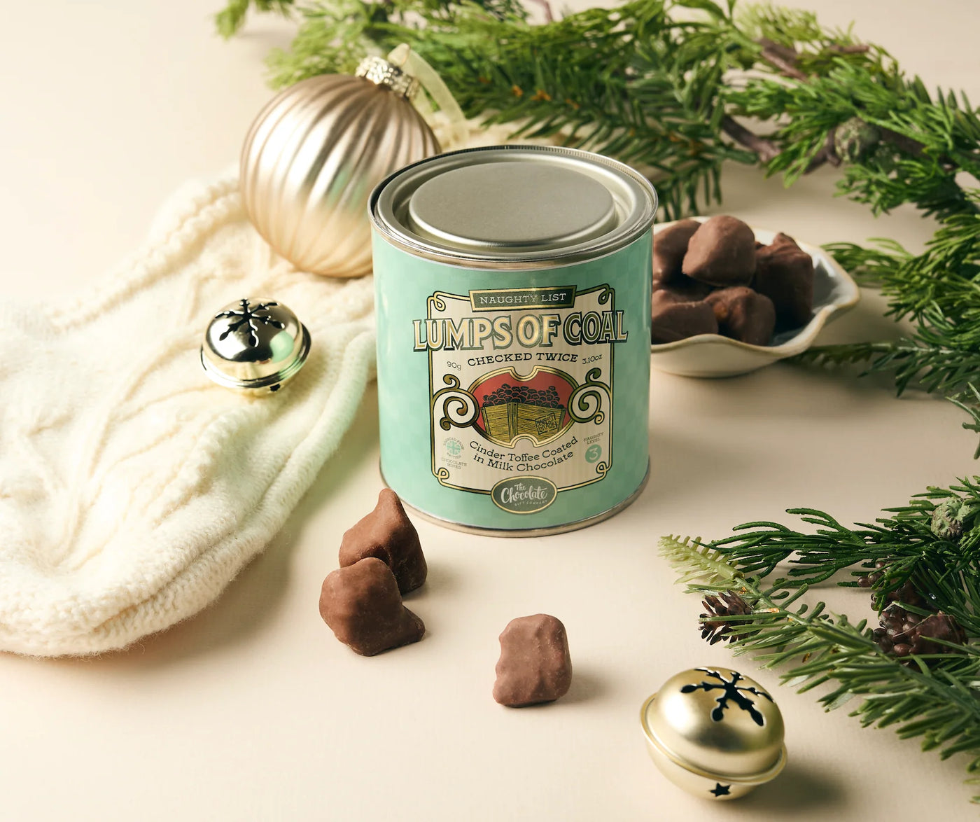 Lumps of Coal Tin Green