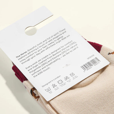 Kosi Bamboo Socks The Horse