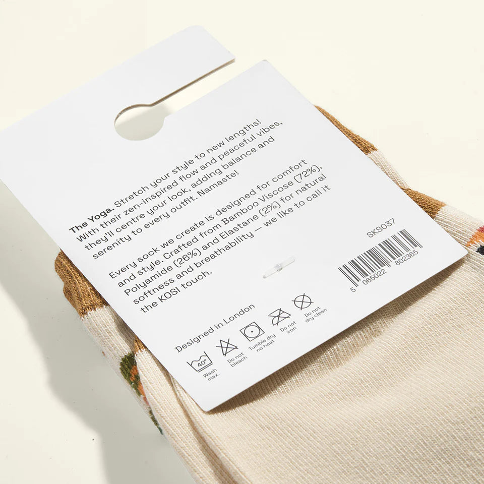 Kosi Bamboo Socks The Yoga