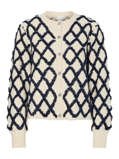 YasZigly Cardigan Birch/Navy