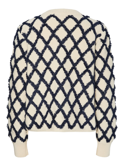 YasZigly Cardigan Birch/Navy
