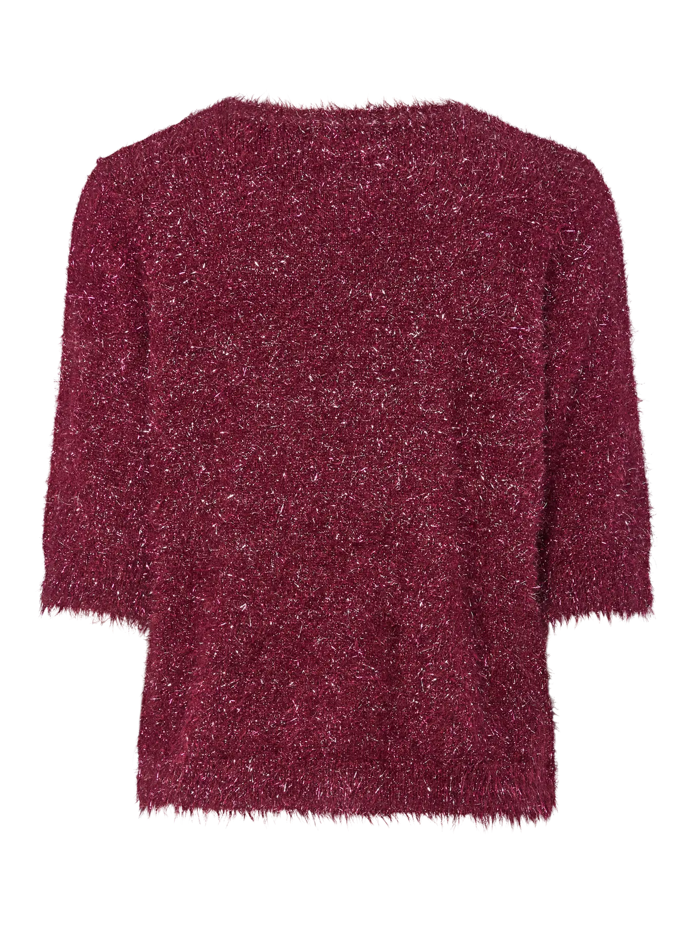 PcMie SS Knit Tawny Port
