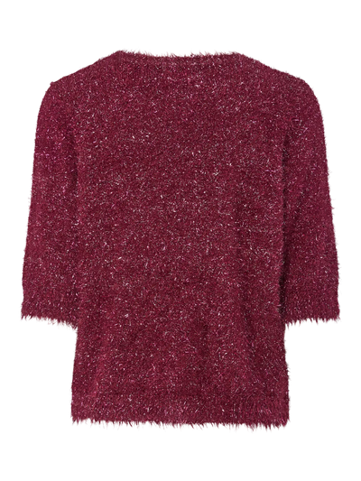 PcMie SS Knit Tawny Port