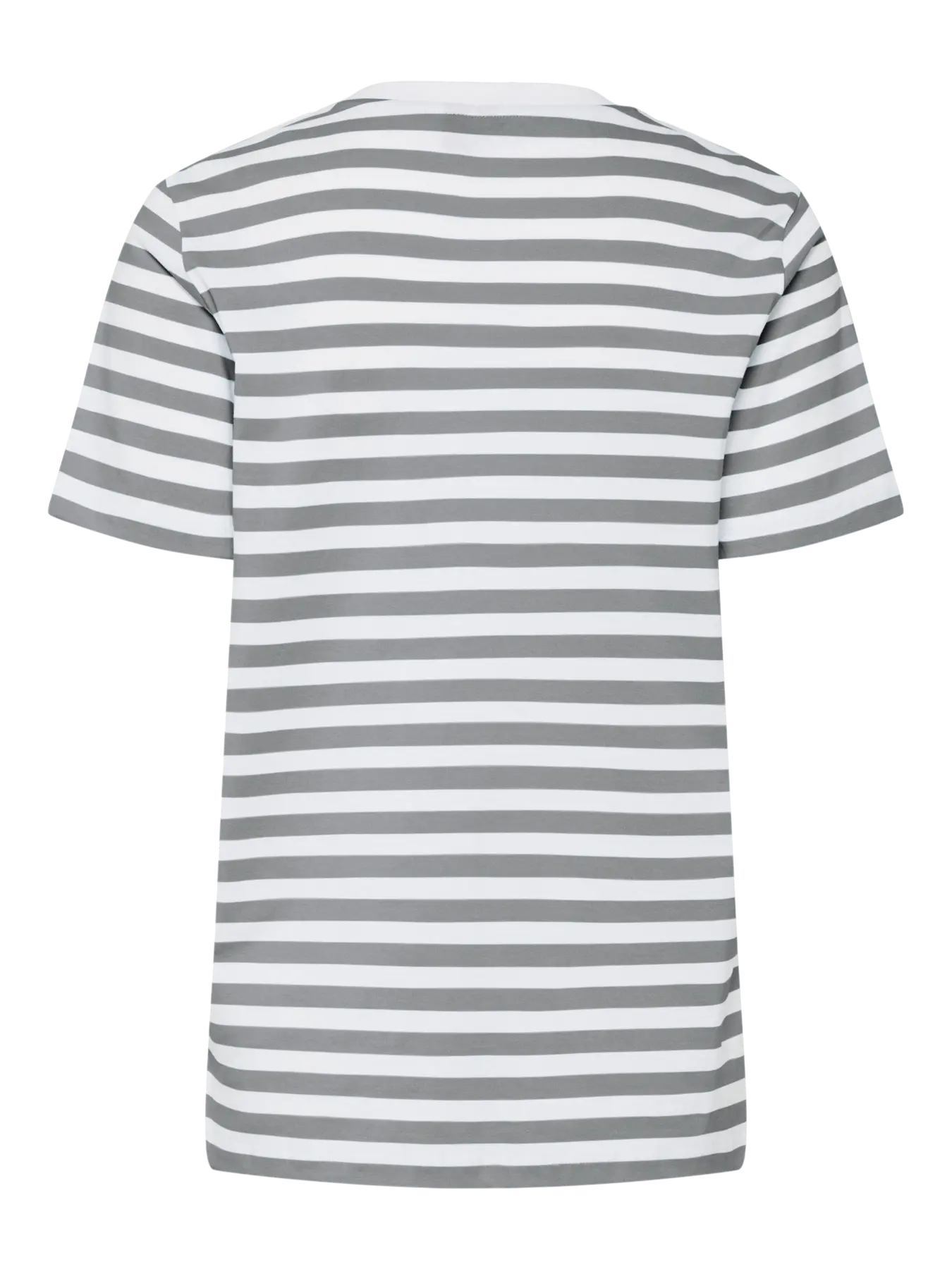 PcRia SS Bold Stripe Tee Ultimate Grey