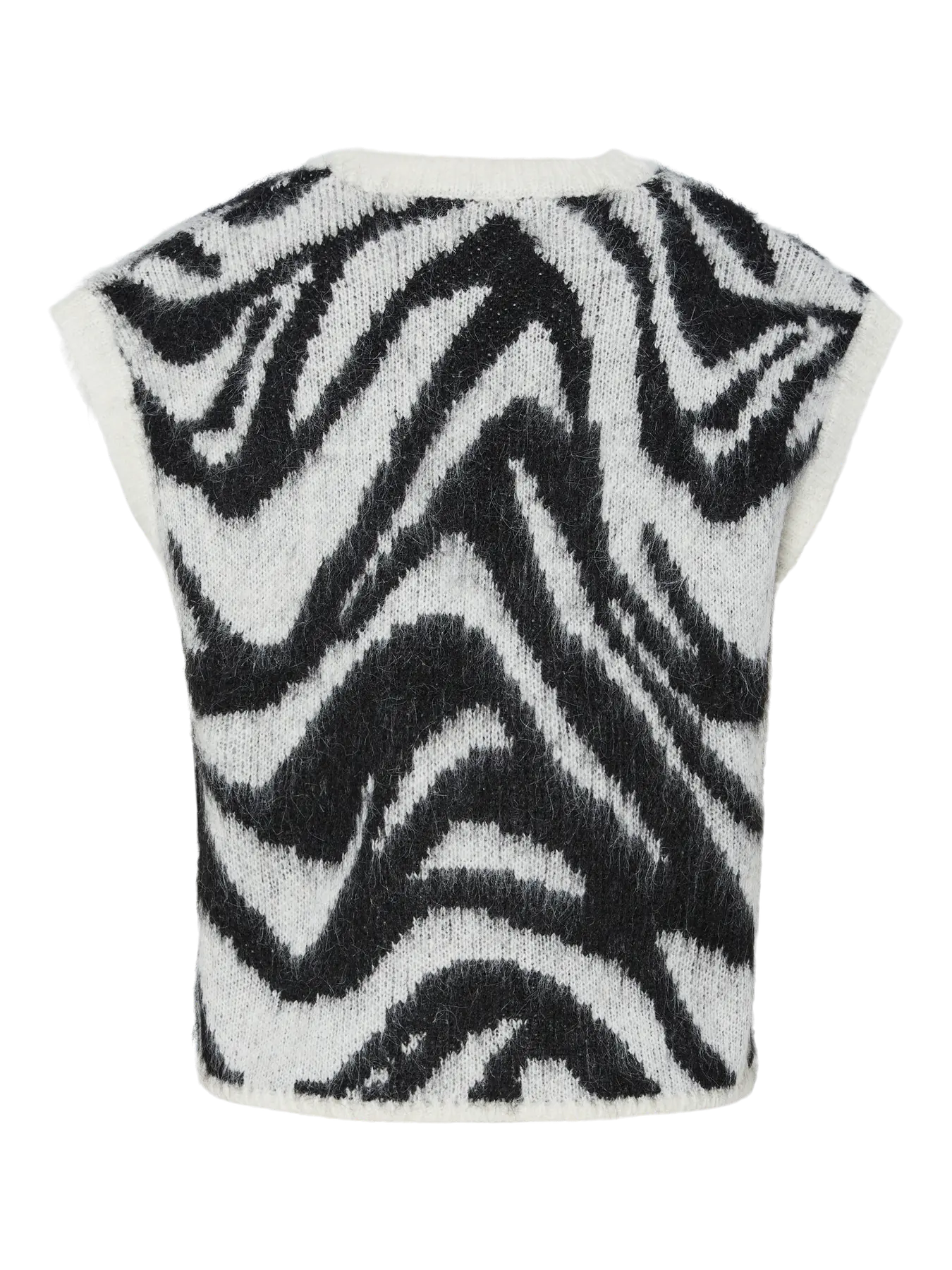PcMynthe Knit Vest Cloud Dancer/Black