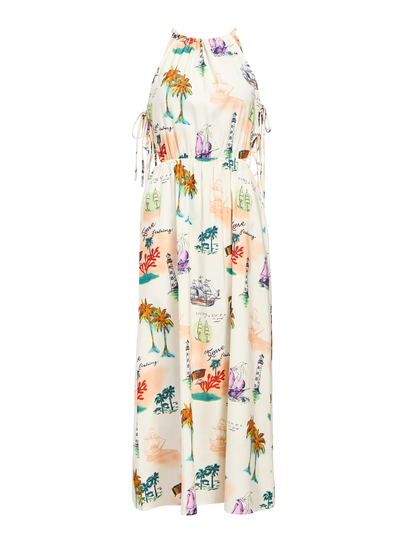 ObjDinah Midi Dress Multi