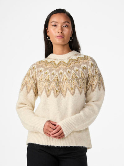 YasEla Shimmer Knit Oat/Pattern