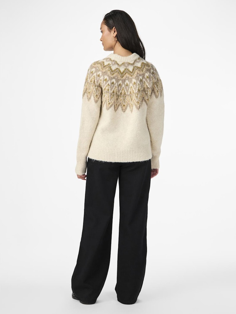 YasEla Shimmer Knit Oat/Pattern