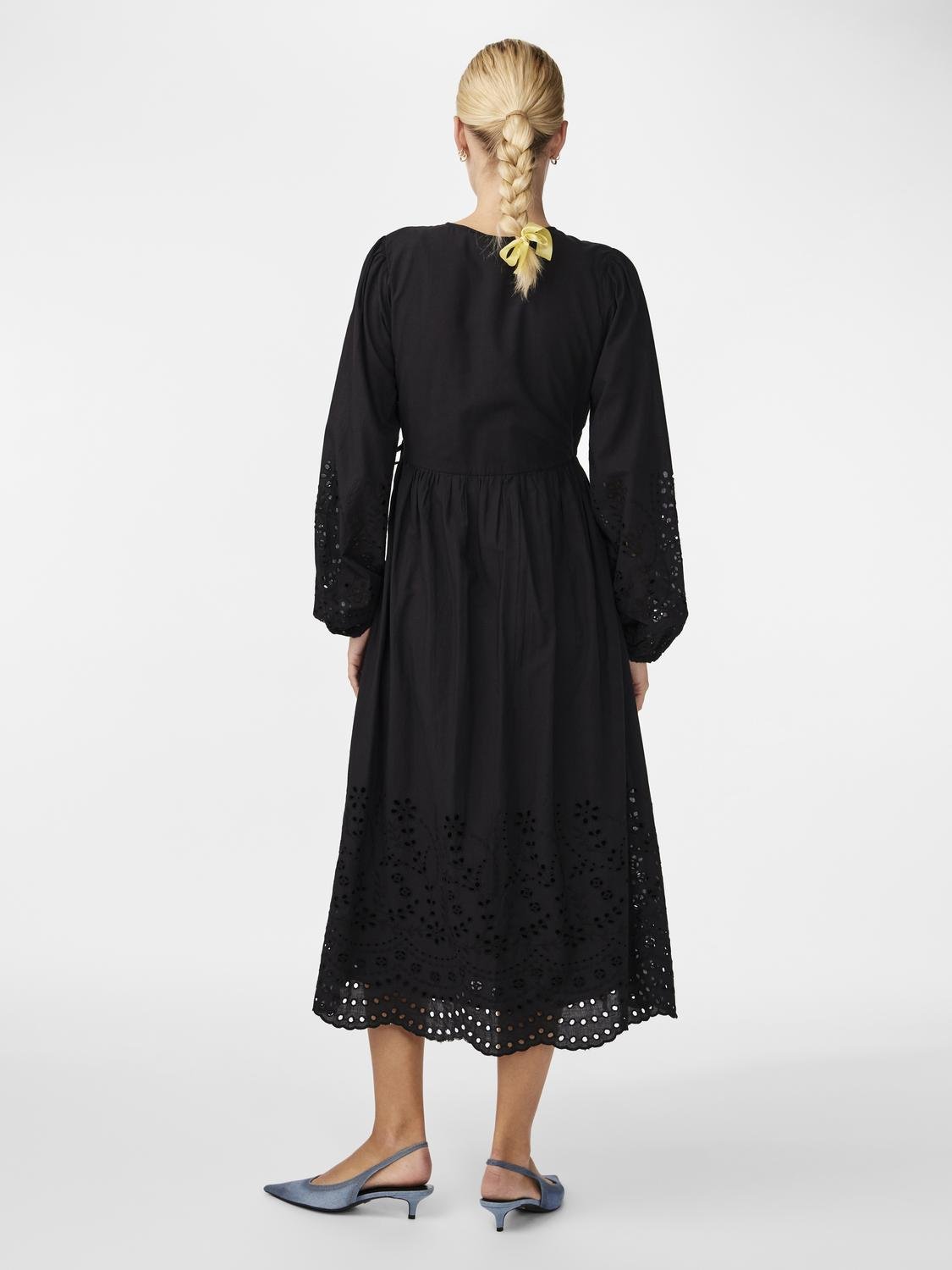Y.A.S Cotton Black Broderie Dress