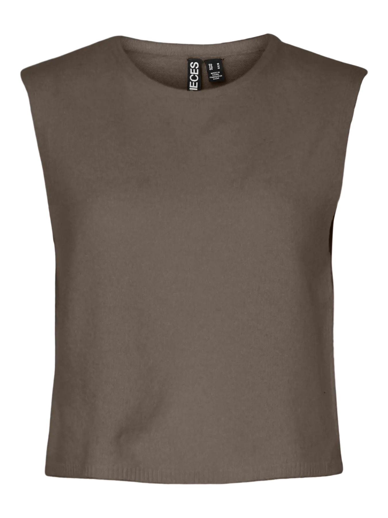 PcJiko Knit Vest Morel