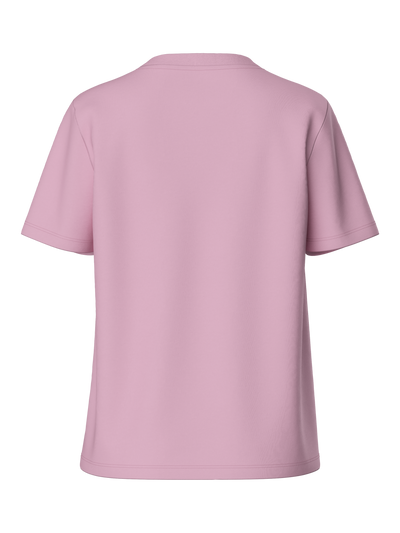 PcRia SS Solid Tee Roseate Pink