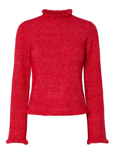 PcJasmijn High Neck Knit Goji Berry