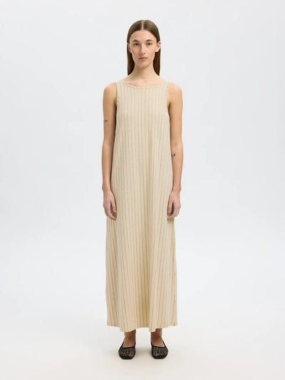 SlfAnola Ankle Dress Black/Birch