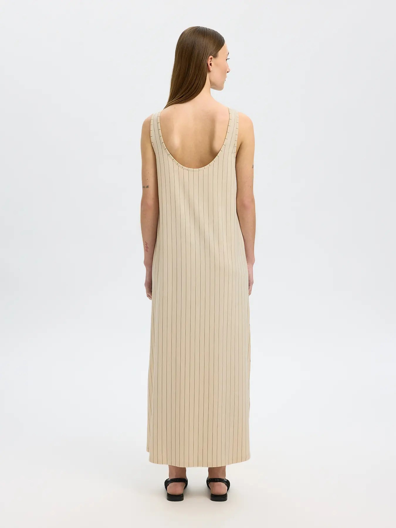 SlfAnola Ankle Dress Black/Birch