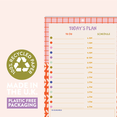 A5 Daily Planner Pad | Colour Flow