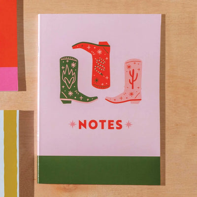 A5 Lined Notebook Cowboy Boots