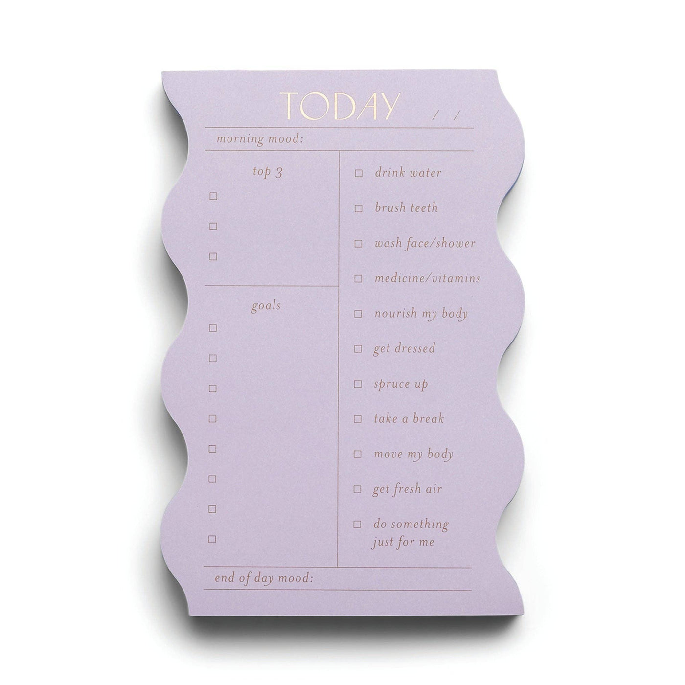 Designworks Ink Wavy Daily Notepad - Lilac