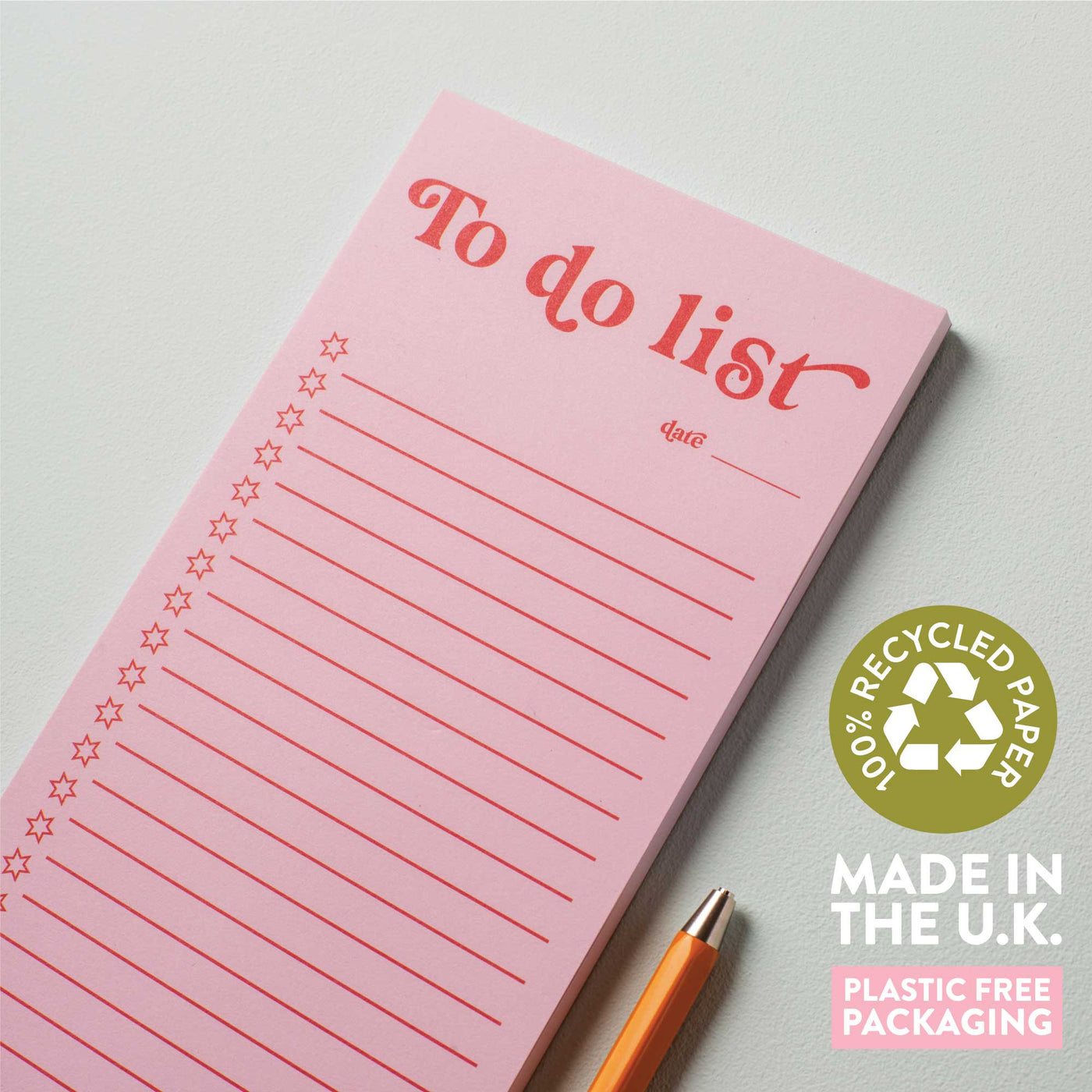 To Do List Pad | Pink & Red