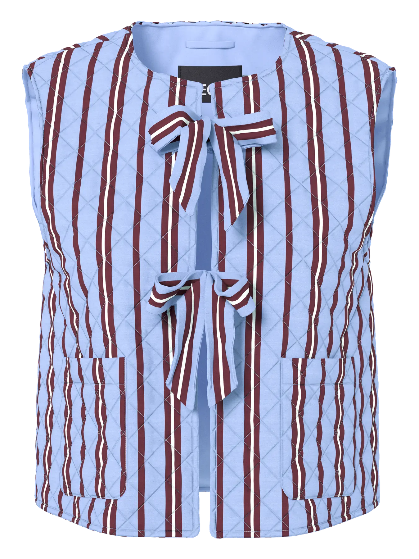PcSaria Quilt Vest Baby Lavender Stripes