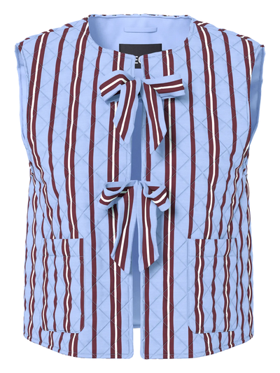 PcSaria Quilt Vest Baby Lavender Stripes
