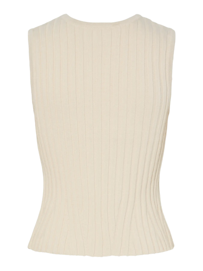PcJoylynn Tie Knit Top Birch
