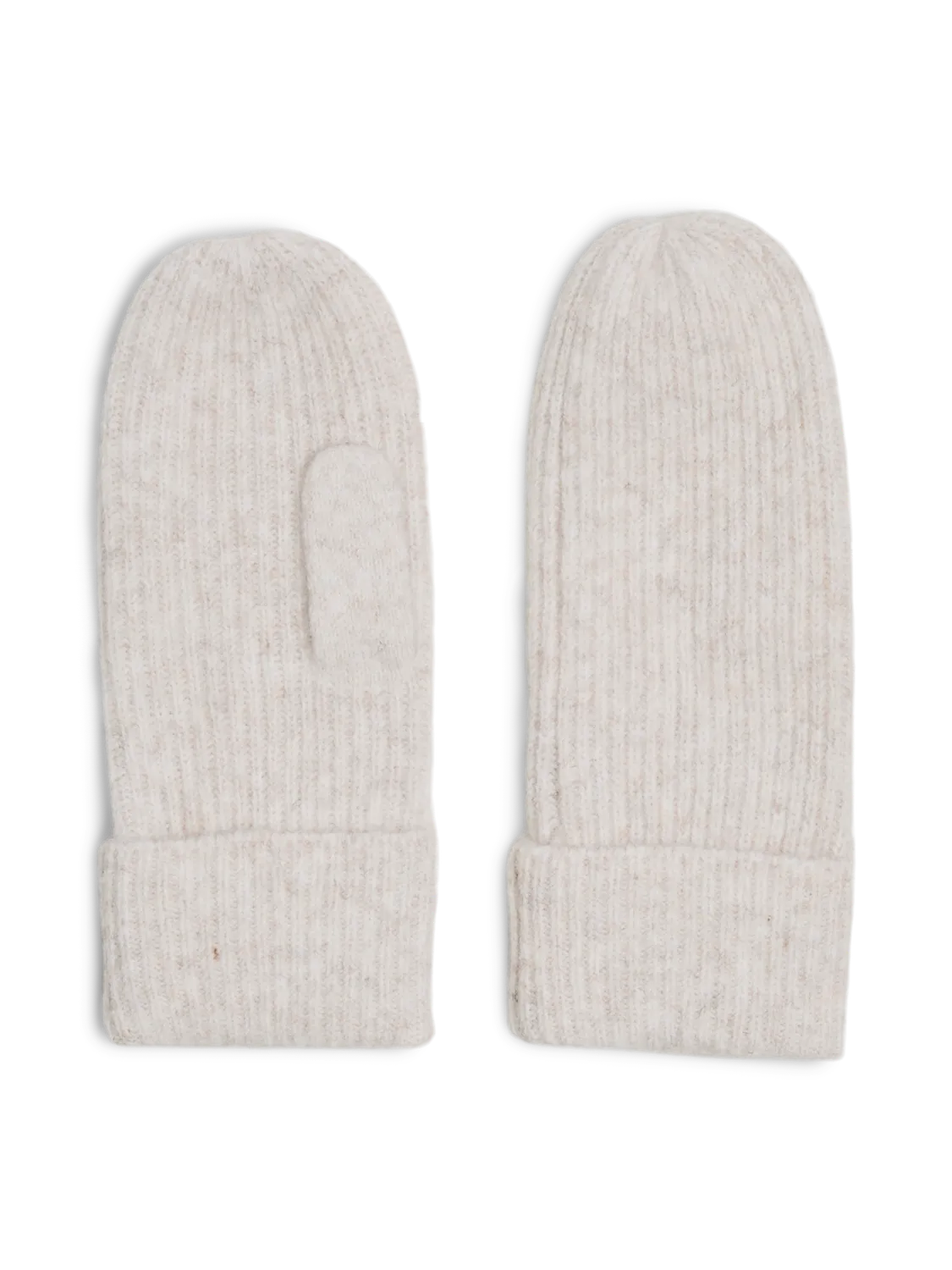 PcMoella Cashmere Mix Mittens Whitecap