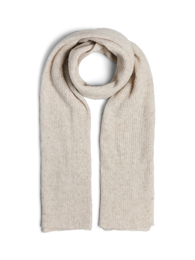 PcMoella Cashmere Mix Scarf Whitecap