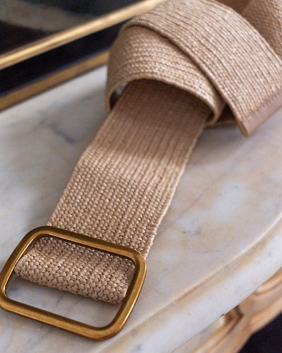 Raffia Waist Belt