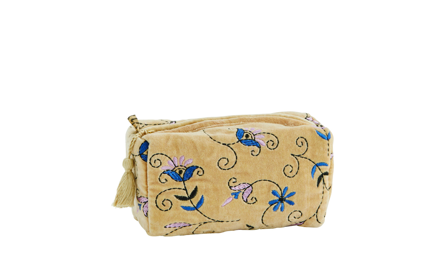 Velvet Washbag Small Yellow