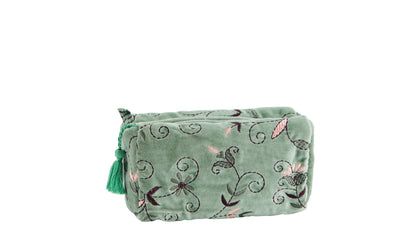 Velvet Washbag Small Green