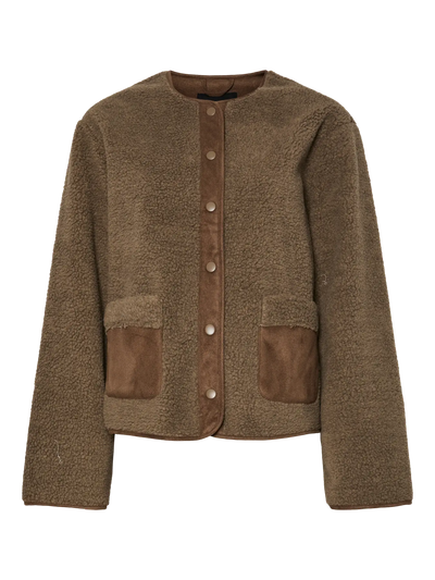 PcJune Teddy Jacket Morel