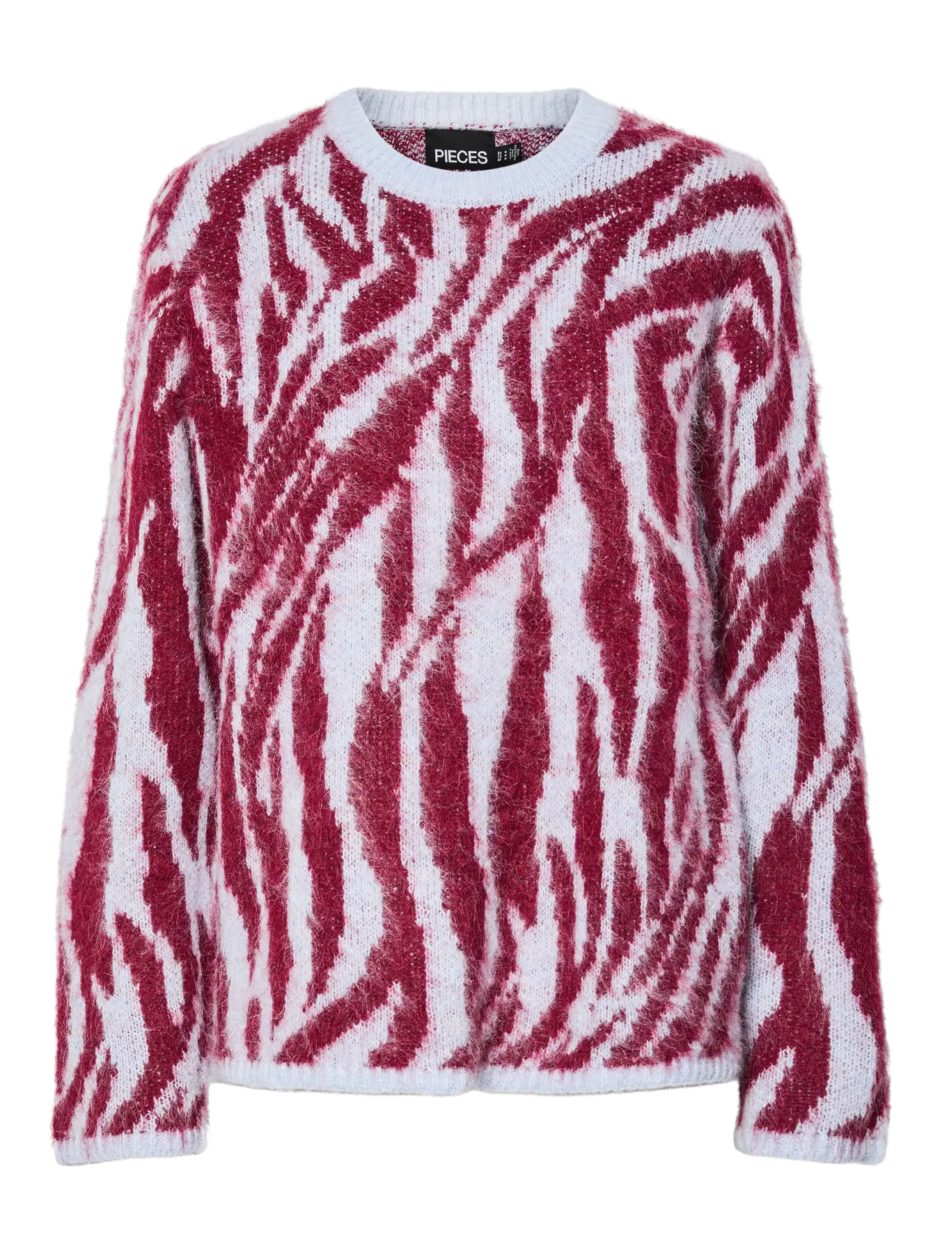 PcMynthe LS Knit Beet Red/Blue