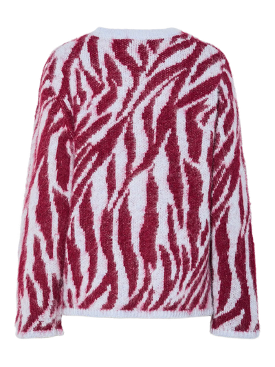 PcMynthe LS Knit Beet Red/Blue