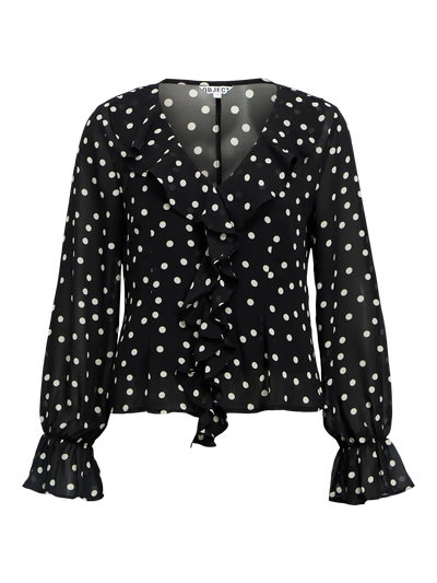 ObjGina Top Black Dots