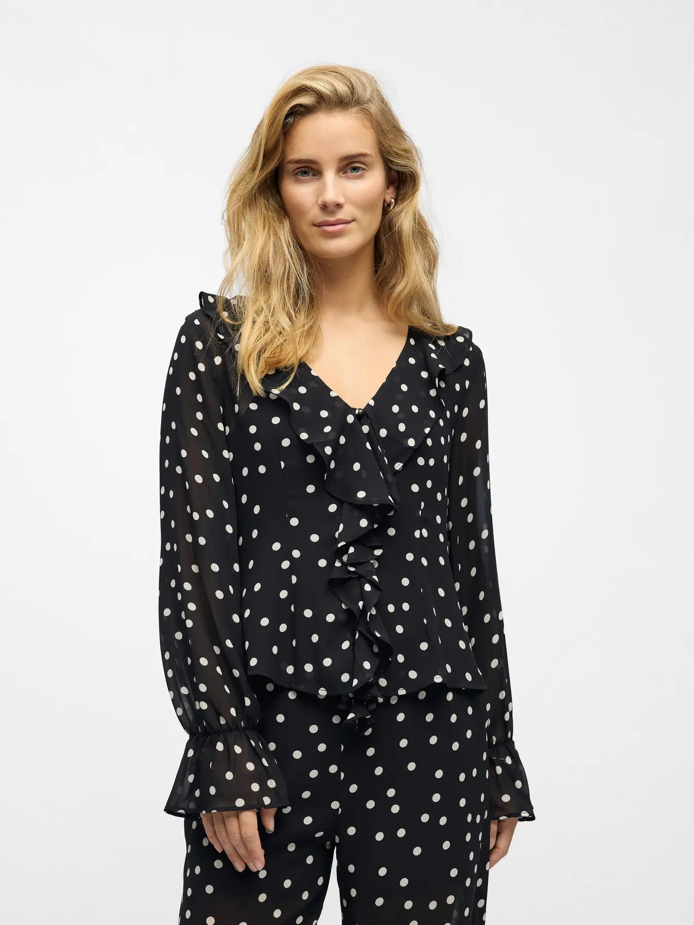 ObjGina Top Black Dots