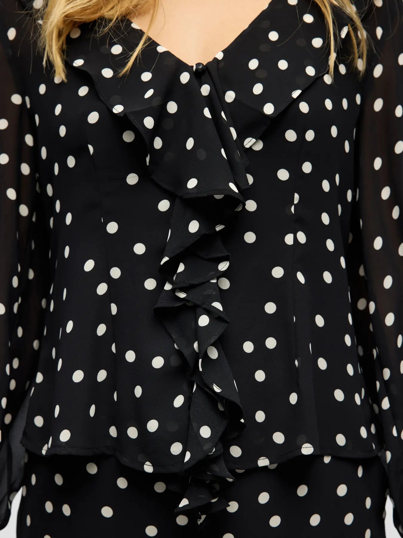 ObjGina Top Black Dots