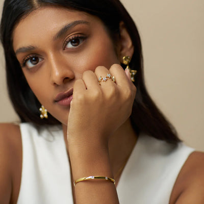 Crystal Set Open Bangle 31616