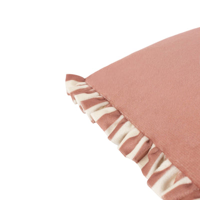 Araya Striped Velvet Cushion Pink: Pink 30 x 50cm