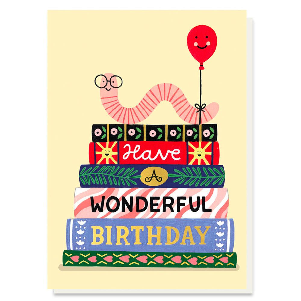 Wonderful Birthday Worm Card