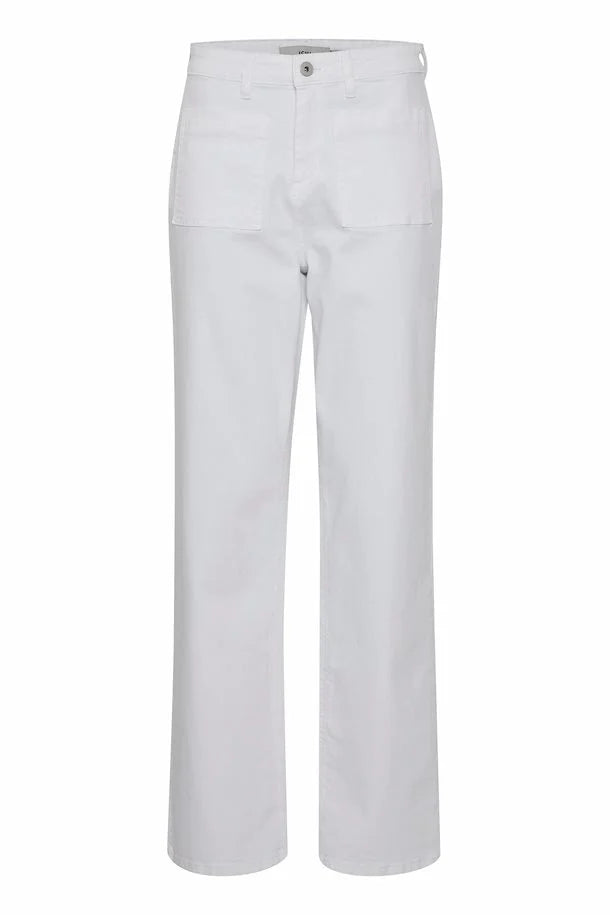 Ziggy Front Pocket Jeans White
