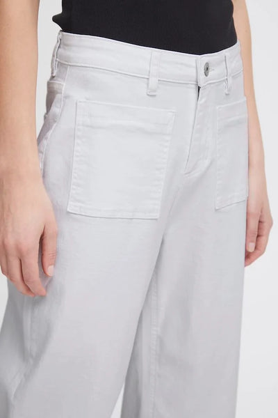 Ziggy Front Pocket Jeans White