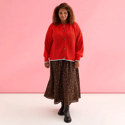 Brigit Cardigan Orange