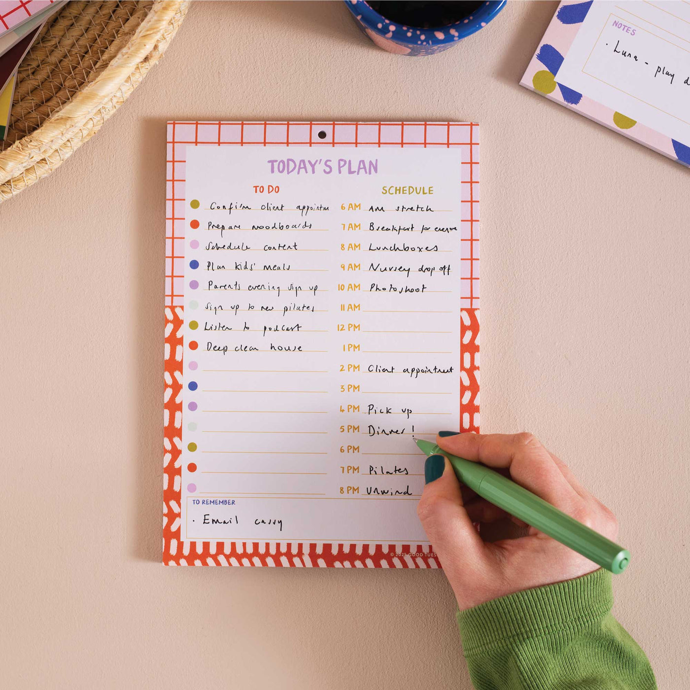 A5 Daily Planner Pad | Colour Flow