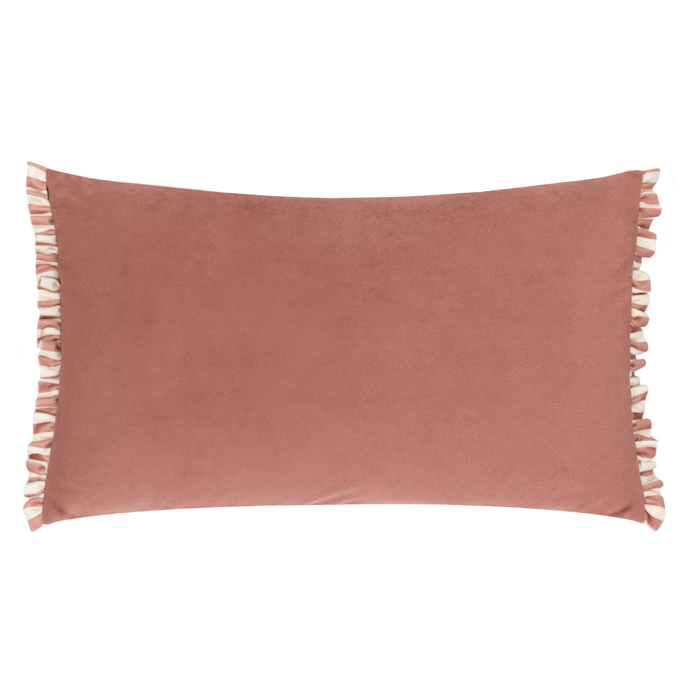 Araya Striped Velvet Cushion Pink: Pink 30 x 50cm